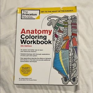 Anatomy Coloring Workbook 4th Edition (1-2 PAGES HAVE SOME COLORING DONE!)